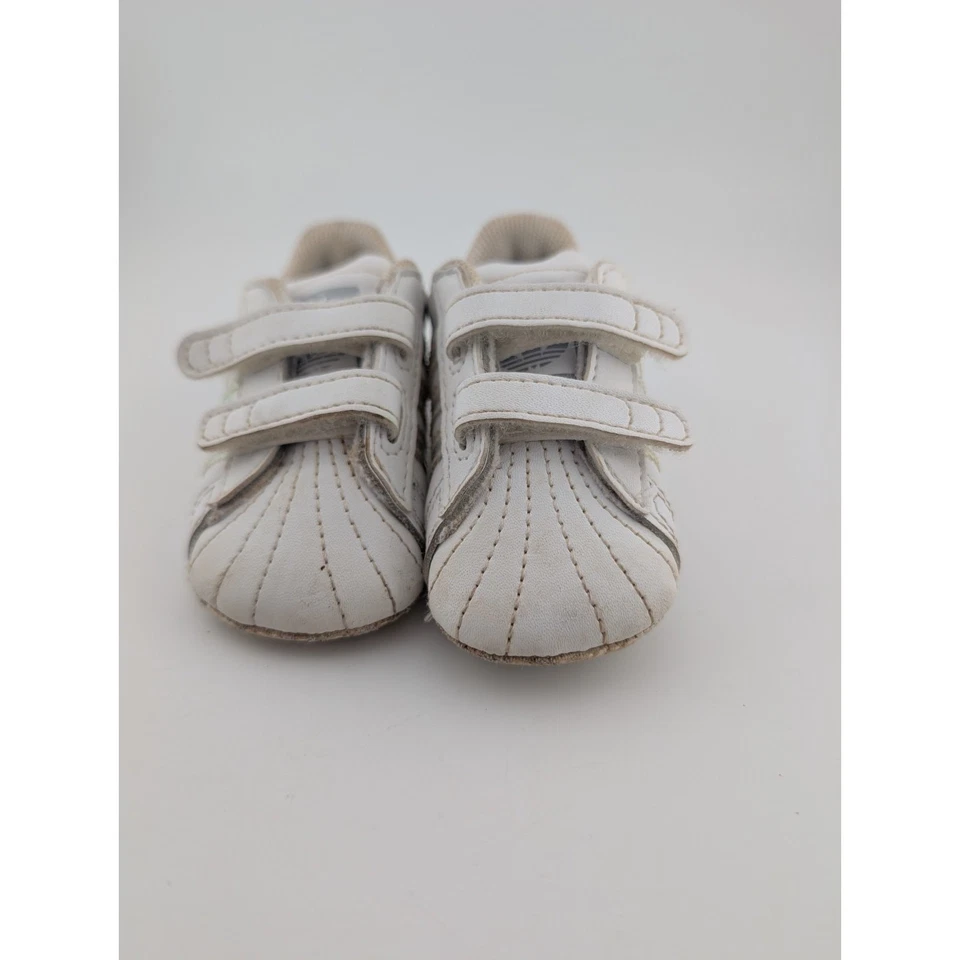 Adidas Bebé Talla 1k Superstar Cuna Zapatos Tenis Blanco Iridiscente Plata 1 Foto 2 de 4