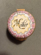 Crummles Enamel Trinket Boxes - Round (4.5cm) Mother 