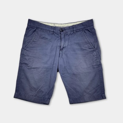 Knowledge Cotton Apparel Chino Shorts Herren Gr. W30 Blau Sommer Casual