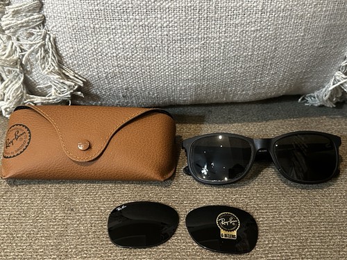 Ray-Ban RB4024 black sunglasses with original case + separate replacement lenses