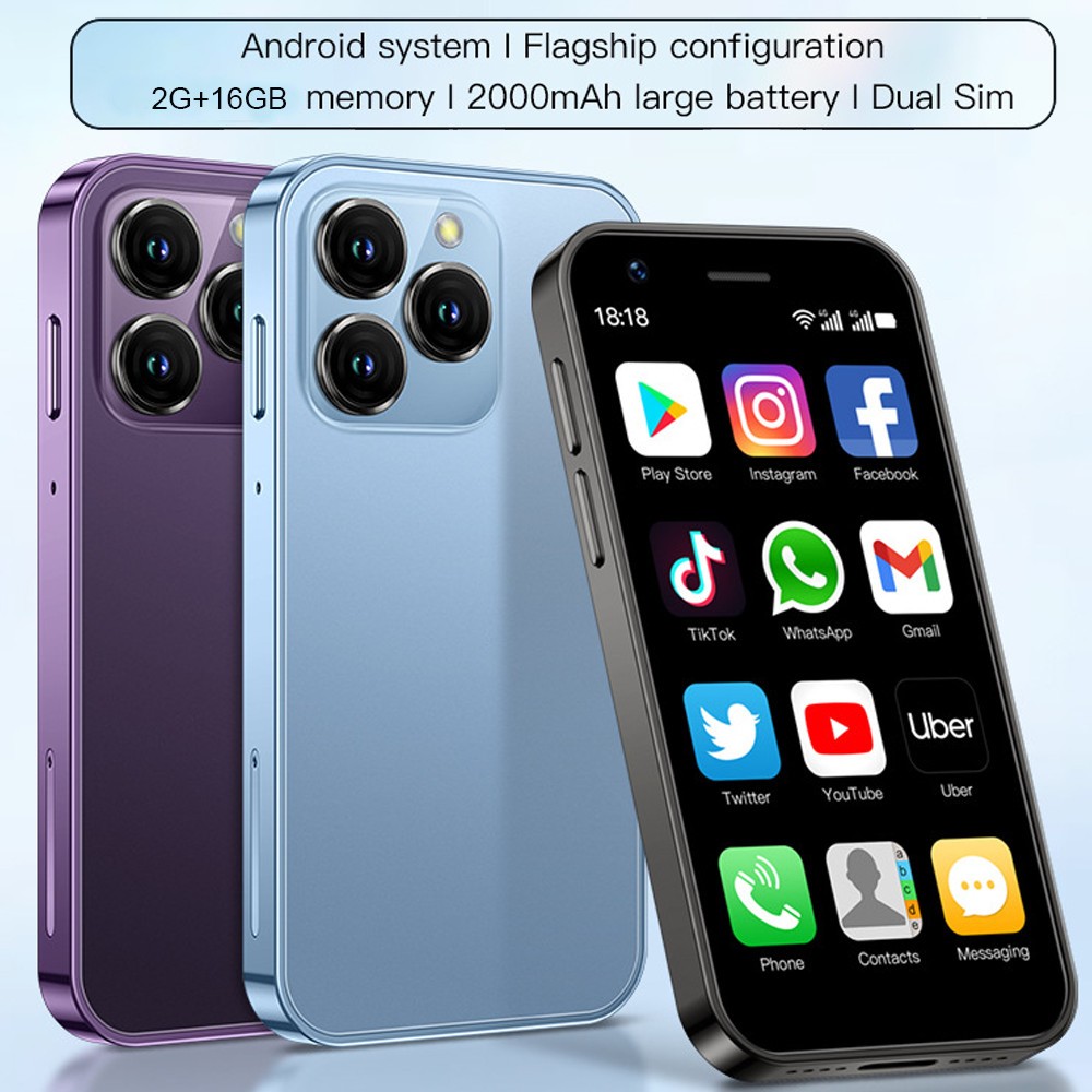 4G LTE Smart Phone Mini 3.0 inch 3GB RAM 64GB ROM Android Dual SIM