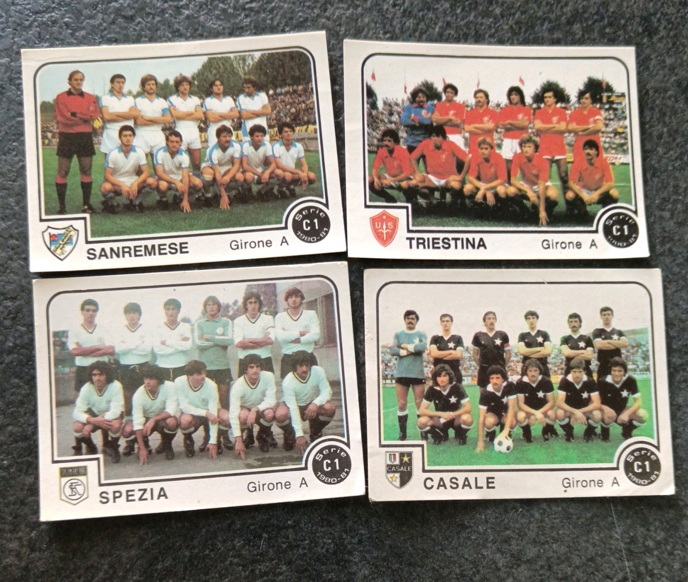 Figurina Calciatori Panini 1980-81 lotto x 4 Squadra Serie C1 girone A vedi foto