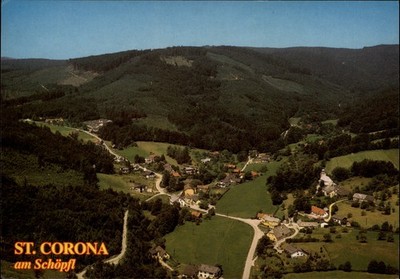 St Corona am Schoepfl Aerial view vintage postcard h865