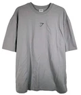 Gymshark Mens Large Oversized Fit Gray Power A2C9E T-Shirt