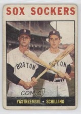 1964 Topps Sox Sockers ( ) Carl Yastrzemski Chuck Schilling #182 HOF 0us1