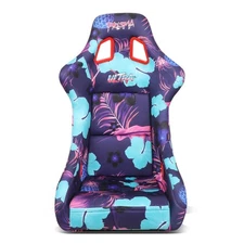 NRG Innovations FRP-302-PINA Vegan Satin Fixed BackRacing Bucket Seat w/Bracket