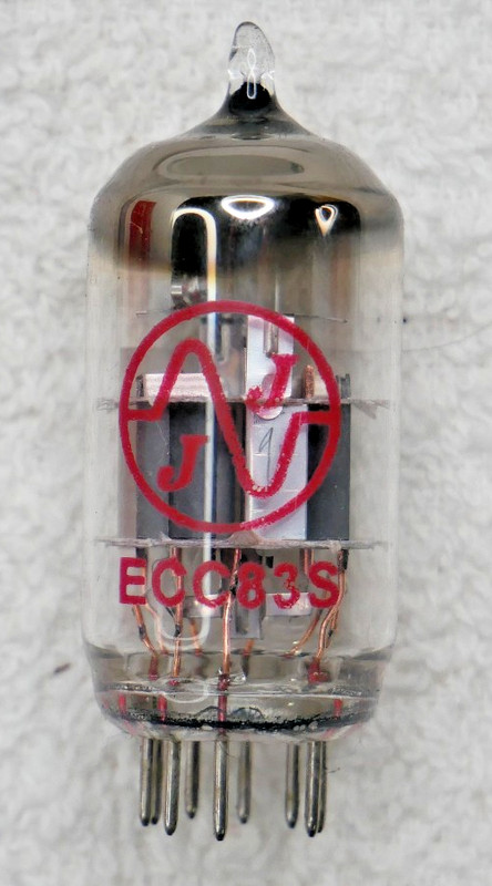 ECC83 12AX7 JJ ELECTRONIC RUBY ACZ HG SLOVAKIA TESTS VERY GOOD BALANCED