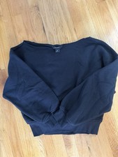 Socialite Crop Sweatshirt - Women's Size M, Black