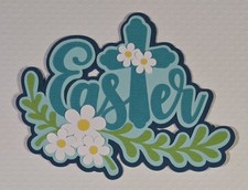 Easter Title. Scrapbook, Card Making Paper Piecing