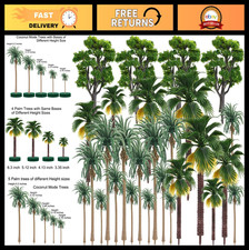 Tropical Rainforest Diorama Kit - Miniature Trees, Bushes  Jungle Decor Supplie