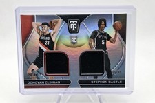 2024-25 Totally Certified - Donovan Clingan/Stephon Castle Rookie Swatch RDS-DCS