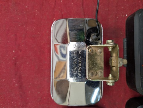 vintage optronics night blaster chrome amber fog lights with rare covers working - Picture 11 of 22