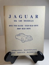 Vintage Original Jaguar Xk 140 Operating Maintenance Service Handbook E1012 Vintage Original Jaguar Xk 140 Operating Maintenance Service Handbook E1012
