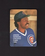 #4 ANDRE DAWSON, Chicago Cubs &amp; HOF ~ 1989 BASEBALL ACTION SUPERSTARS CARD