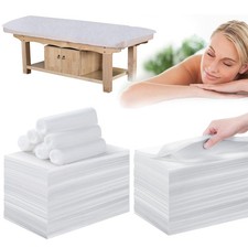 Disposable Bed Sheets for Massage Table 200 Pcs 31" x 200 pcs, 200 pcs White