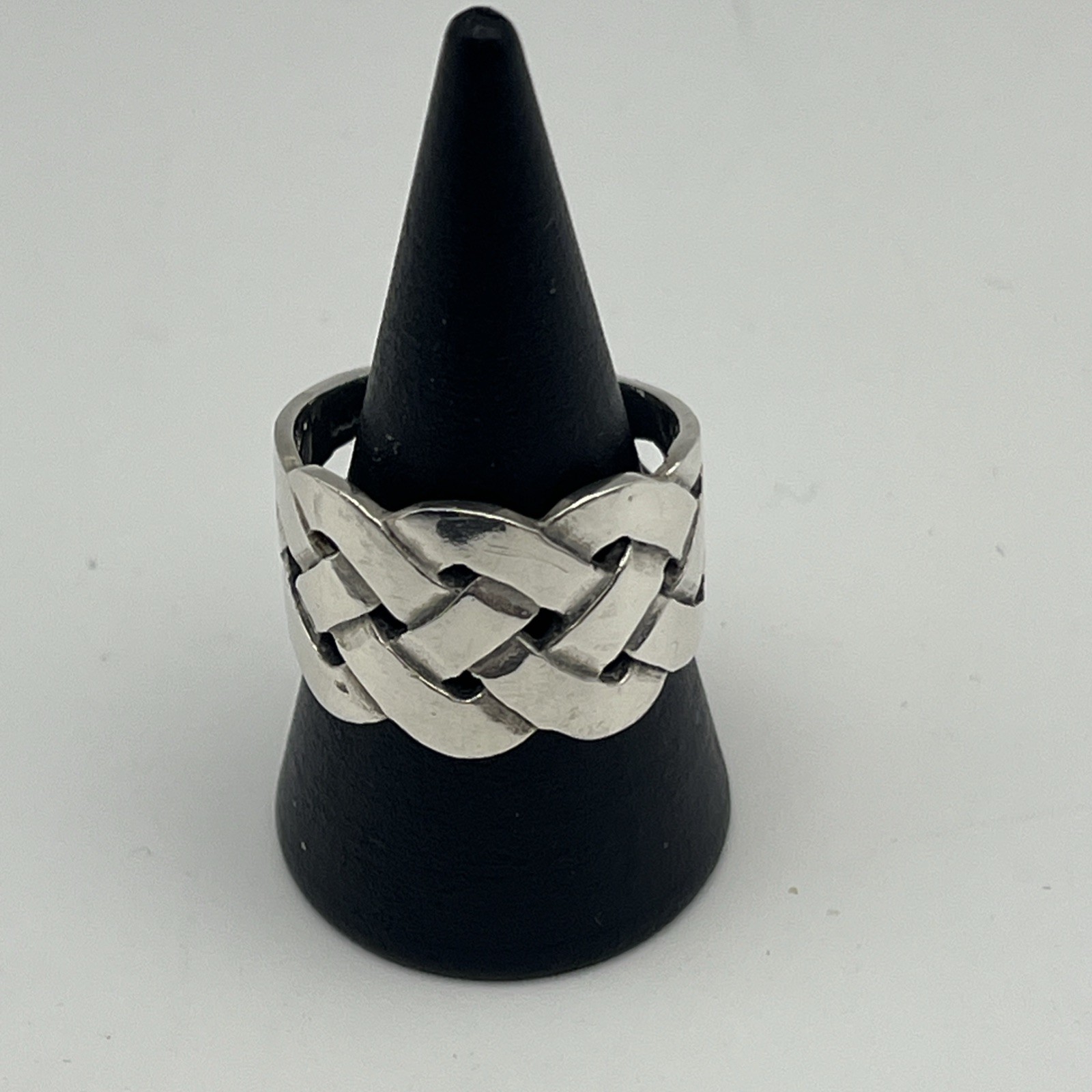 Sterling Silver Braided Celtic Knot Ring - image 1