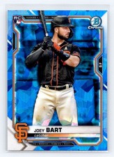 2021 Bowman Chrome Sapphire Edition #23 Joey Bart Rookie San Francisco Giants