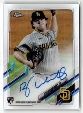 Ryan Weathers Rookie Auto 2021 Topps Chrome #RA-RW Refractor #/499
