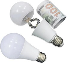 Jinshining White Light Bulb Safe Box Secret Bulb, Storage