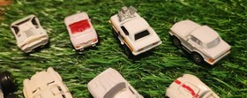 Lot Of 8 White Micro Machine Vehicles