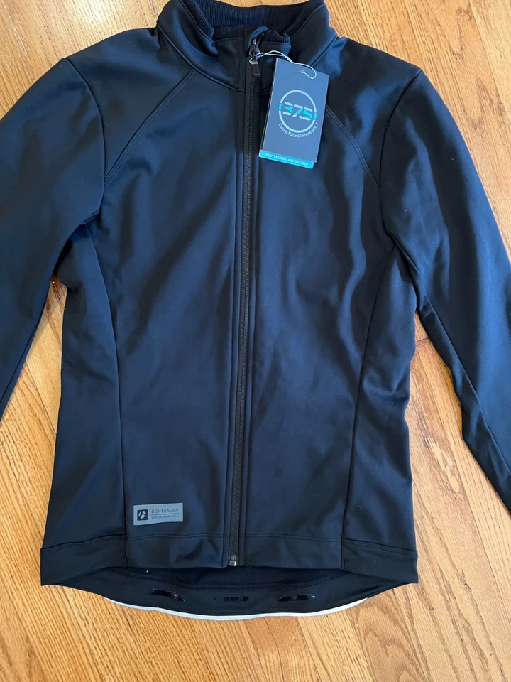 Chaqueta de ciclismo Bontrager Velocis Softshell para mujer talla pequeña negra nueva con etiquetas $140 Foto 4 de 4