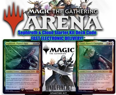 MTG Arena Code -  Final Fantasy Starter Kit (Both Decks!) -Message Delivery!