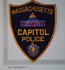 Massachusetts vor  1992  Capitol Police obsolet USA US Patch Polizei Abzeichen
