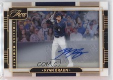 2024 Panini Three and Two Timeless Moments Signatures /32 Ryan Braun Auto 14lt
