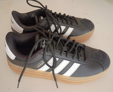 Size 6.5 - Adidas VL Court Bold Black White Gum W