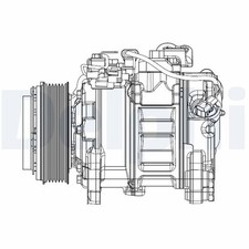 DELPHI Kompressor Klimaanlage CS20501 f�r BMW E72 F11 F15 E71 F85 F07 E70 X6 F01