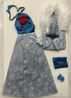 Vintage Superstar Barbie Get Up And Go Blue Dress Fur Lined Coat   #7840