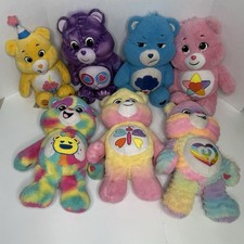 Care Bears Plush Bear Lot of 7 Multicolor Licensed Characters