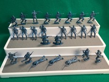 VINTAGE MPC 54MM CIVIL WAR SOLDIERS IN METALIC BLUE 25PCS