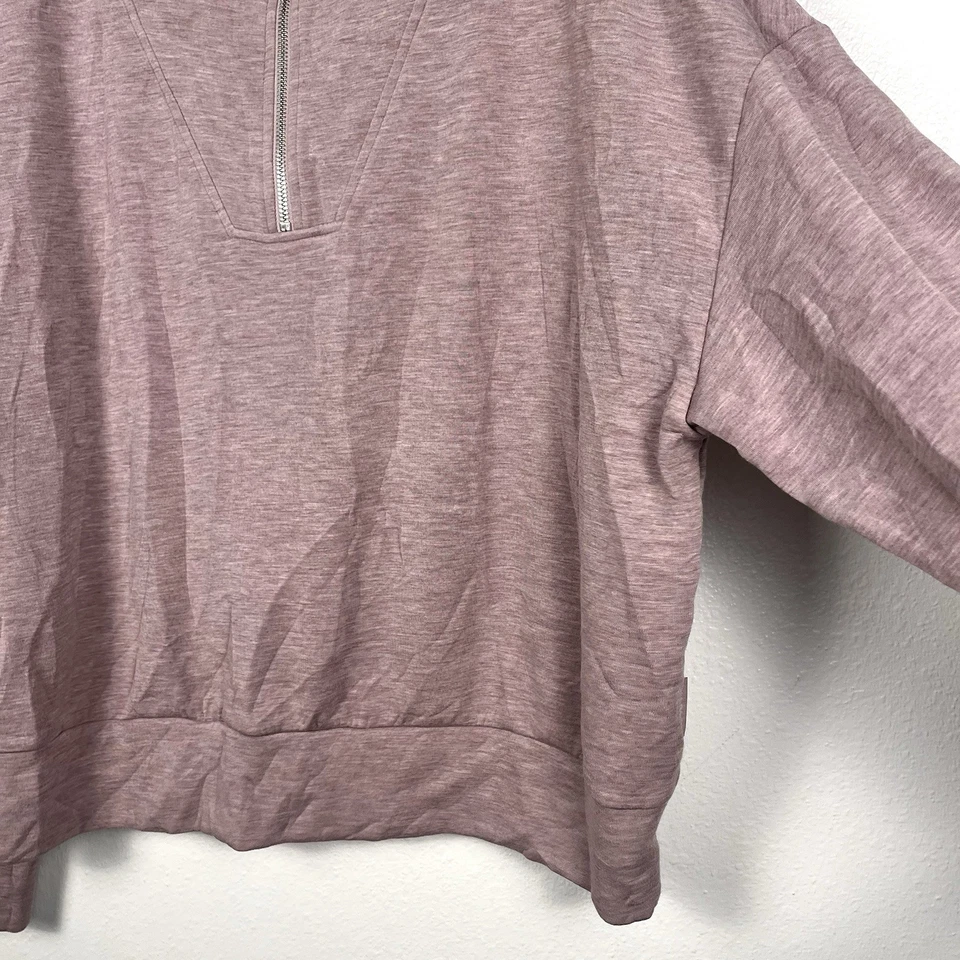 Новый без ценников Varley большой Hawley половина молнии пуловер толстовка в розово-лиловый фиолетовый/розовый Marl - Изображение 4 из 4