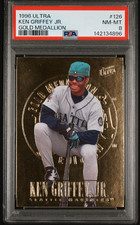 1996 Fleer Ultra Ken Griffey Jr. Mariners #126 Gold Medallion PSA 8 *LOW POP*