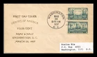 US COVER ARMY AND NAVY HEROES FDC COMBO SCOTT 788 793 THERMOGRAPHED CACHET