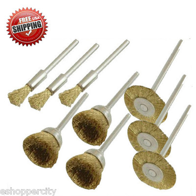 9 Rotary Brass Wire Brush Dremel 442 428 3000 Black & Decker Craftsman Chicago