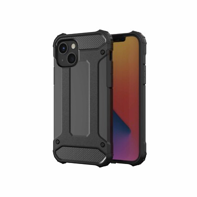 FÜR APPLE IPHONE 14 PRO - Forcell ARMOR Hülle Cover Tasche Handy Case SCHWARZ