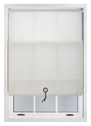 Linen Roller Blinds with Eyelet & Metal Fittings Made to Measure Window Shades - Picture 2 of 6
