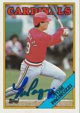 TOM PAGNOZZI ST. LOUIS CARDINALS  SIGNED 1988 TOPPS CARD #689
