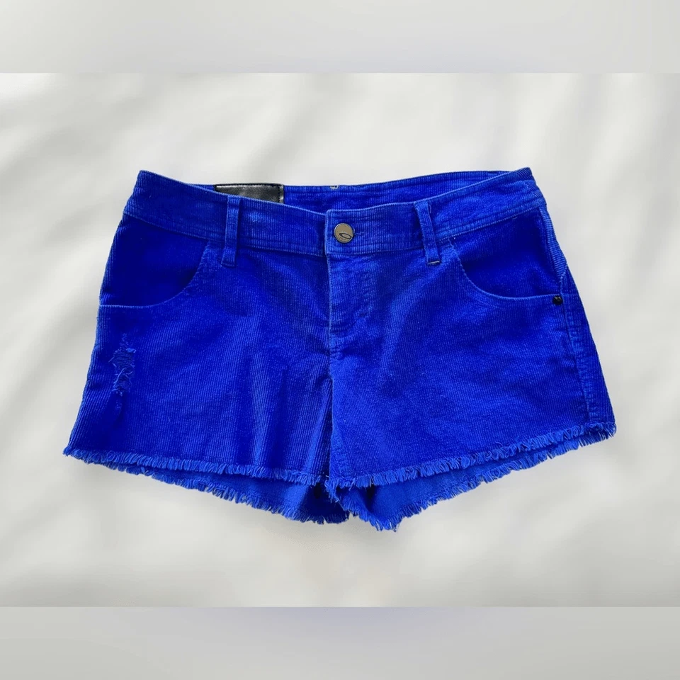 Pantalones Cortos Oakley Pana Azul Envejecido Flecos Talla 5/6 Foto 3 de 4