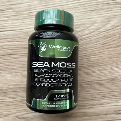 Irish Sea Moss 17-in-1  Seamoss Black Seed Oil 120 Capsules-2 per serv EXP 5/26