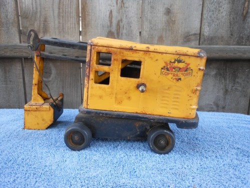 Vtg Marx Lumar Construction Equipment Steam Power Shovel Excavator Toy Tractor - Picture 4 of 16