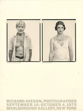RICHARD AVEDON Marlborough 26" x 19.5" Offset Lithograph 1975 Photography