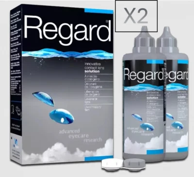 Regard contact lens solution 4 x 355ml for soft lenses (6 months supply)