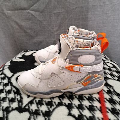 Nike Air Jordan Retro 8 GS 305368-102 Retro Orange Blaze