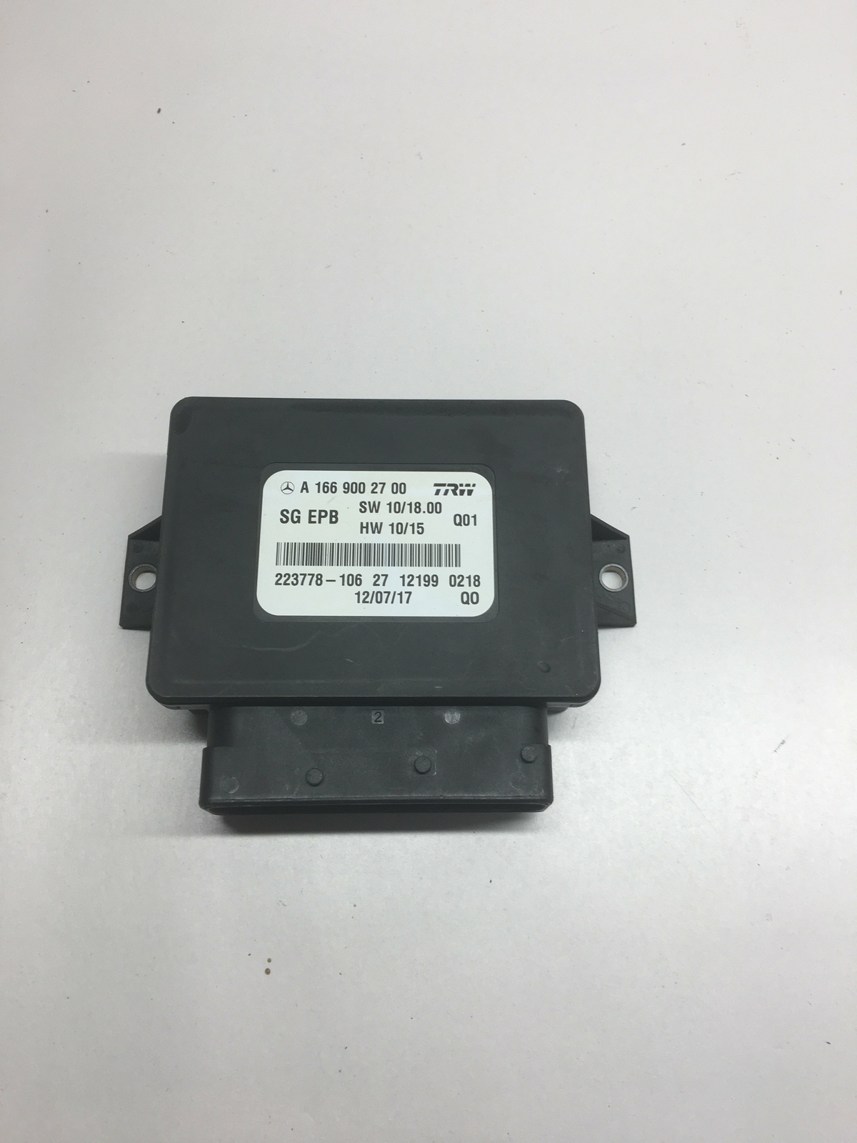 2013 MERCEDES-BENZ M W166 ML 350 Handbrake Control Unit Module 