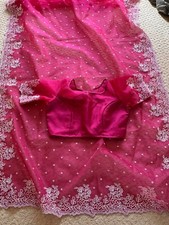 INDIA/PAKISTANI/BOLLYWOOD/PARTY WEAR FANCY ORGANZA SAREE