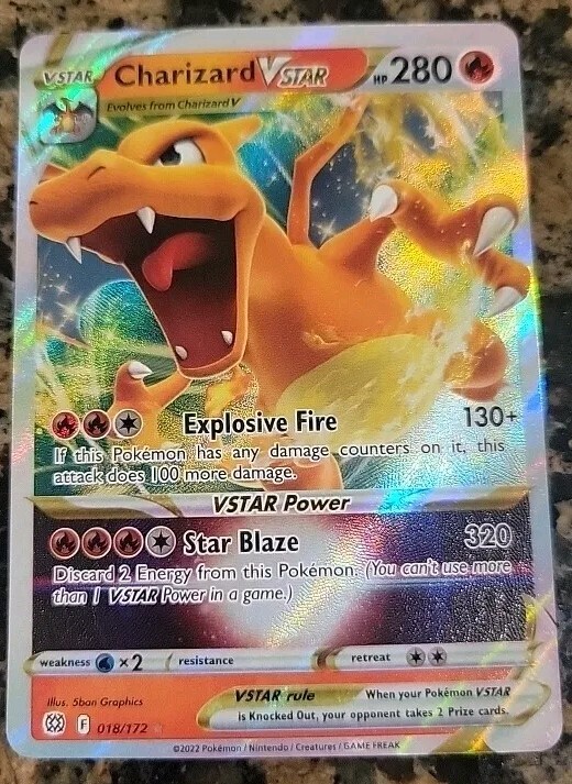 CHARIZARD VSTAR Brilliant Stars #18/172 MINT/NM - Pokemon TCG  Never Played