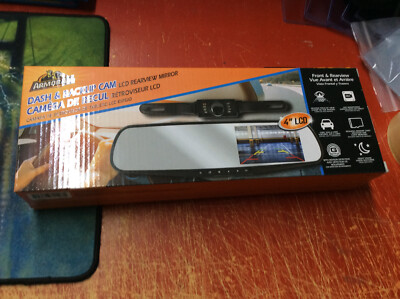 ArmorAll Dash & Backup CAM 4'' LCD Rearview Mirror Live Monitoring